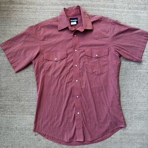 Wrangler Pearl Snap Shirt Size M